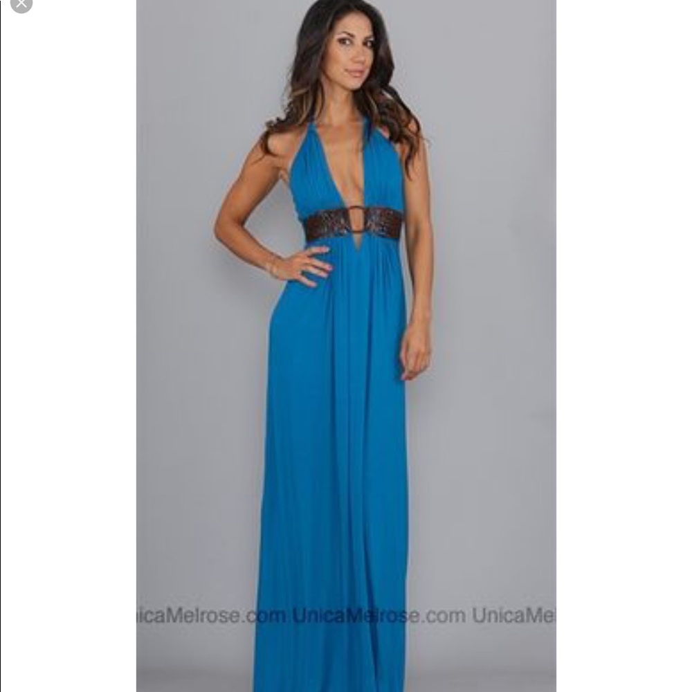 SKY Blue Hargril Halter Dress BNWT